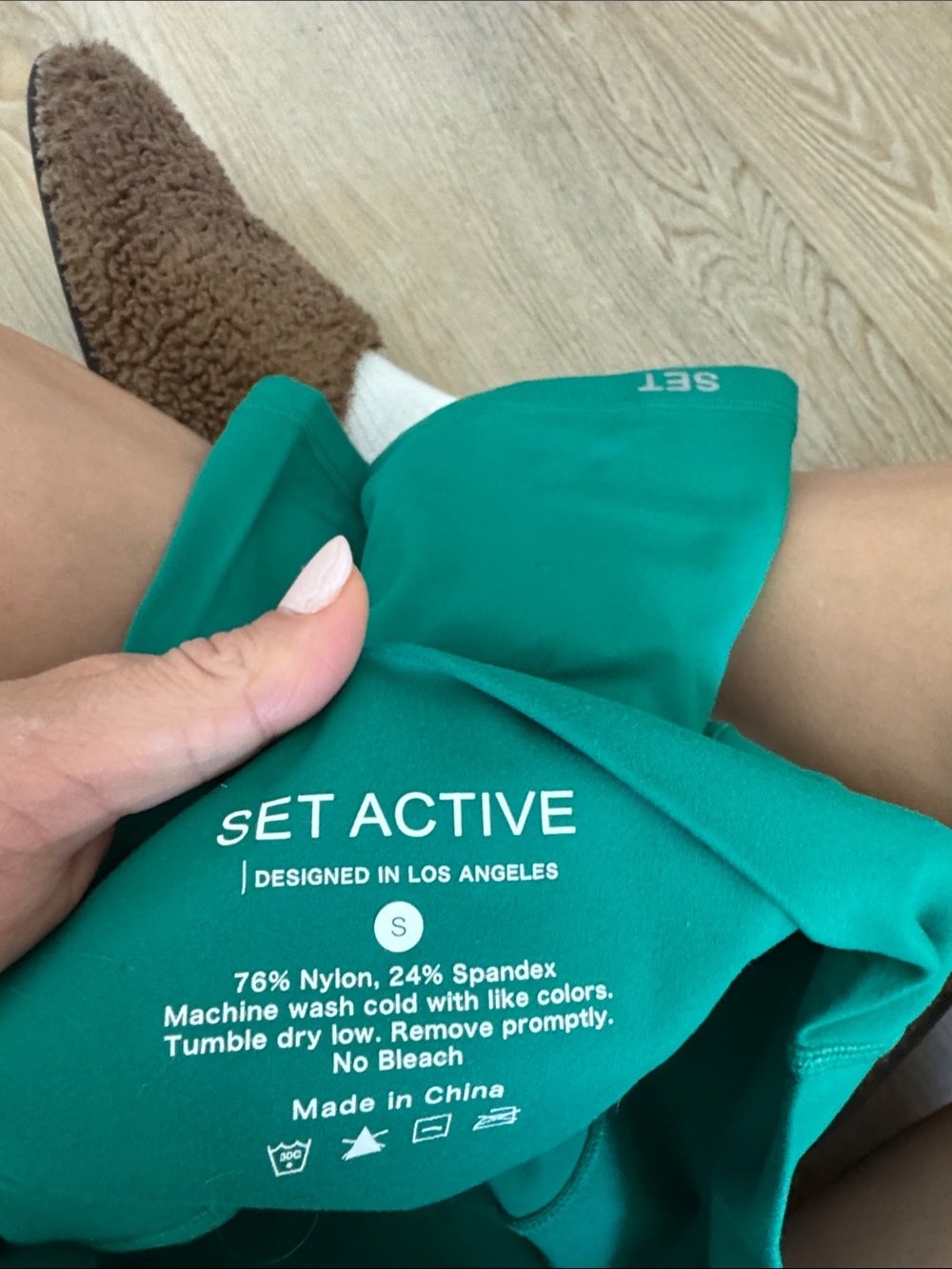 Set Active Green Palm activewear set - Picture 3 of 4